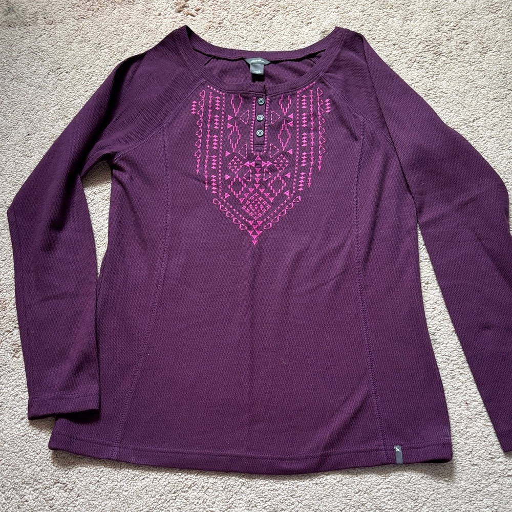 Women's Eddie Bauer Purple Long Sleeve Top